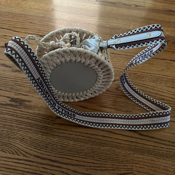 Stella McCartney Natural Woven Round Crossbody Bag, Excellent Used Condition - Picture 1 of 10